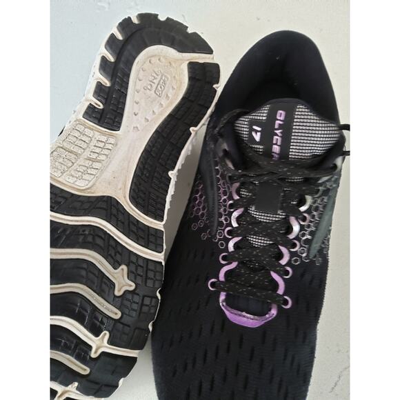 Brooks Glycerin 17 running athletic shoes blk/purple colorway women's size 8.5 - Picture 10 of 12